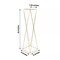 2 Gold 32 in Crisscross Geometric Metal FLOWER STANDS Centerpieces Party Events